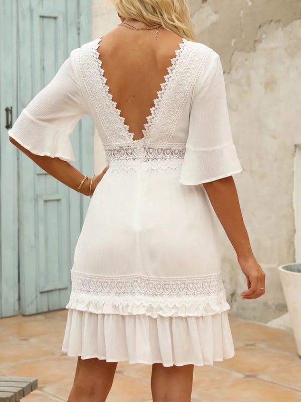 Robe Bohème Chic Blanche