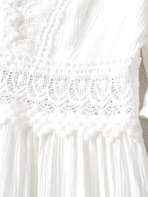 Robe Bohème Chic Blanche