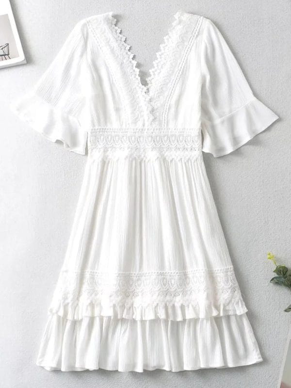 Robe Bohème Chic Blanche