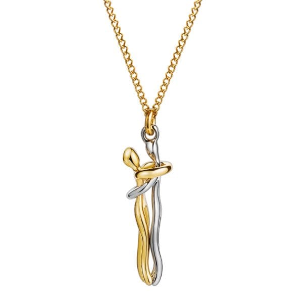 Collier Amour Éternel en Argent avec Pendentif Cœur Entrelâcé