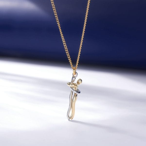 Collier Amour Éternel en Argent avec Pendentif Cœur Entrelâcé